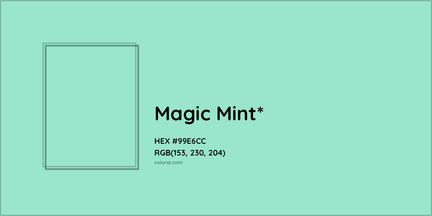 HEX #99E6CC Color Name, Color Code, Palettes, Similar Paints, Images