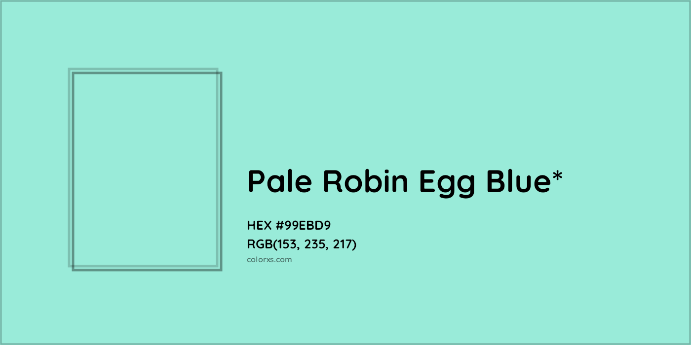 HEX #99EBD9 Color Name, Color Code, Palettes, Similar Paints, Images