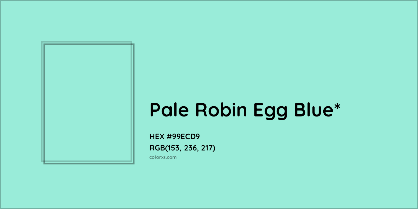 HEX #99ECD9 Color Name, Color Code, Palettes, Similar Paints, Images