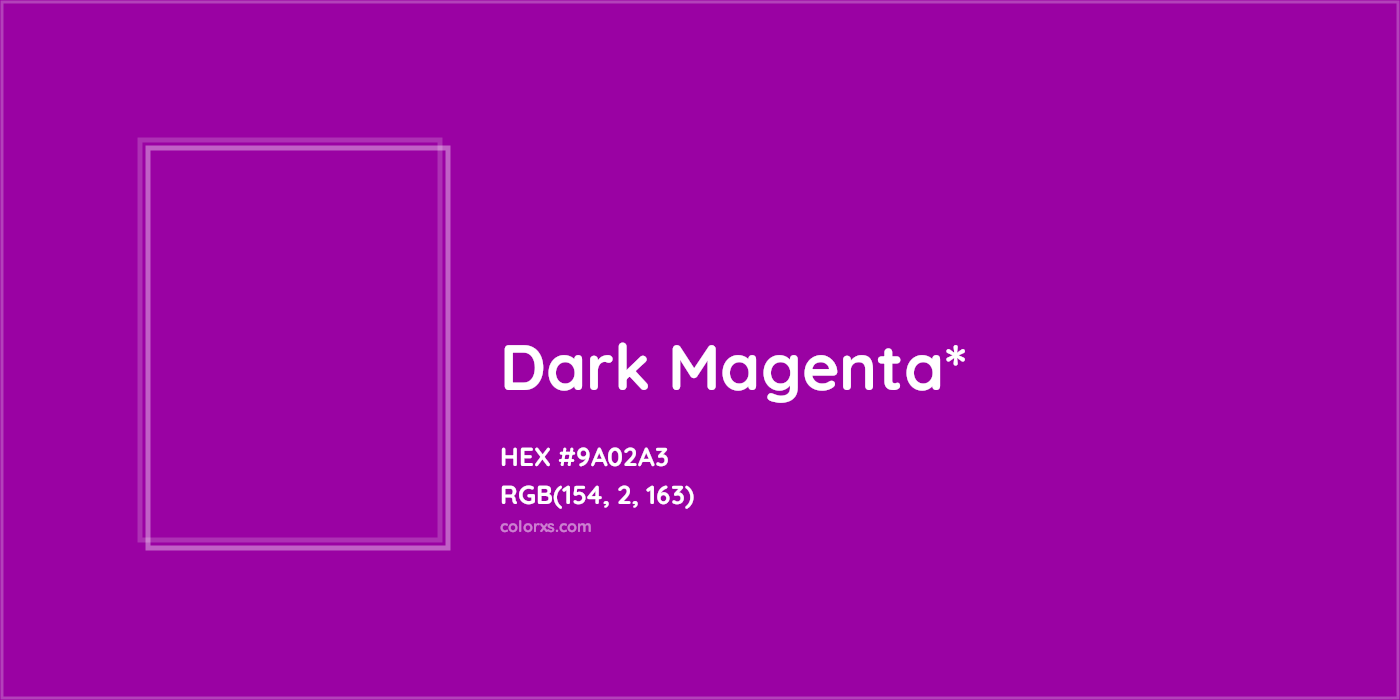 HEX #9A02A3 Color Name, Color Code, Palettes, Similar Paints, Images