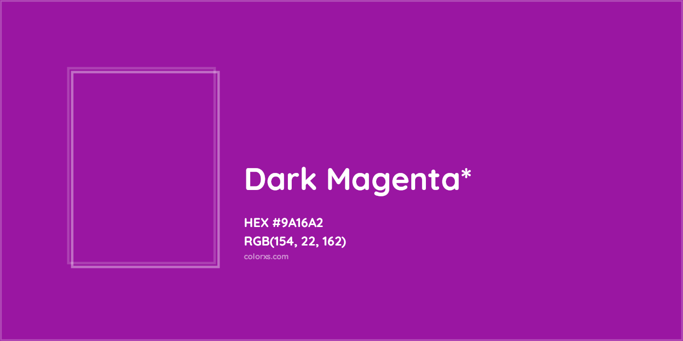 HEX #9A16A2 Color Name, Color Code, Palettes, Similar Paints, Images