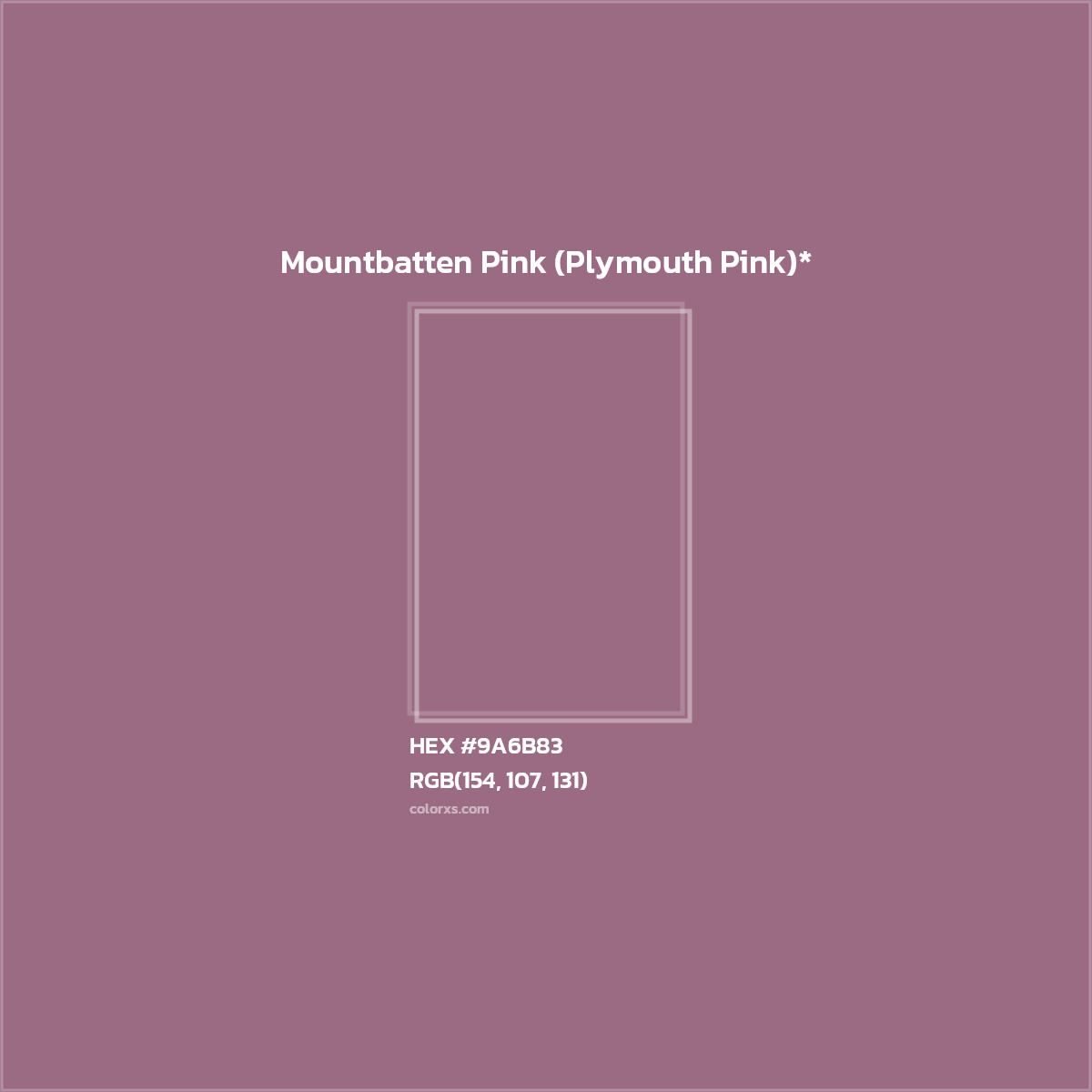 HEX #9A6B83 Color Name, Color Code, Palettes, Similar Paints, Images