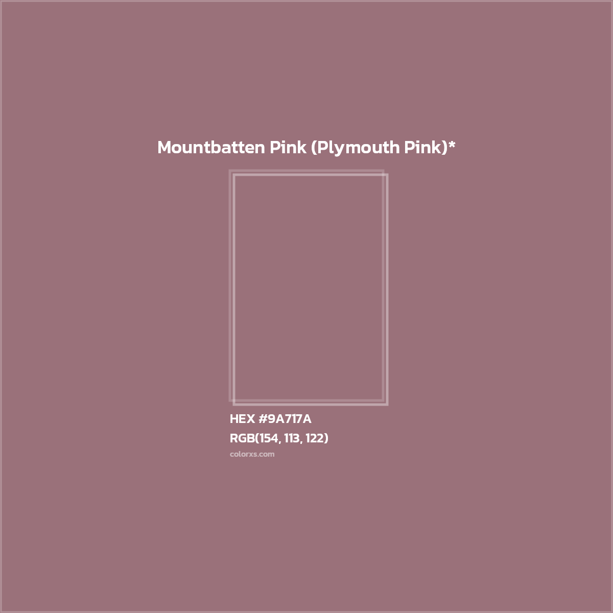 HEX #9A717A Color Name, Color Code, Palettes, Similar Paints, Images