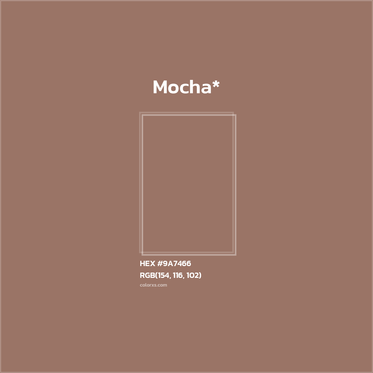 HEX #9A7466 Color Name, Color Code, Palettes, Similar Paints, Images