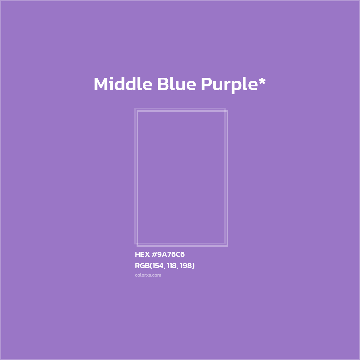 HEX #9A76C6 Color Name, Color Code, Palettes, Similar Paints, Images