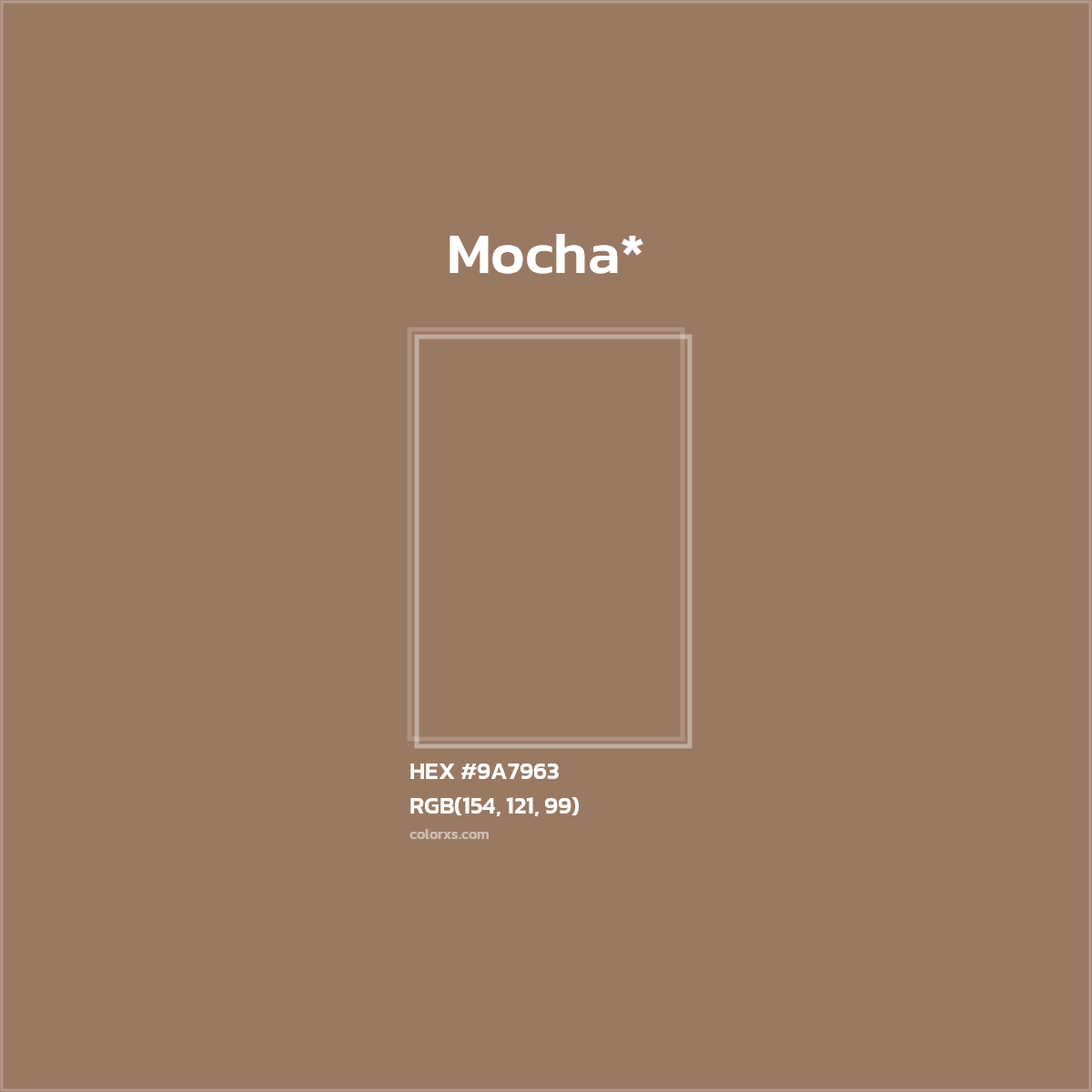 HEX #9A7963 Color Name, Color Code, Palettes, Similar Paints, Images