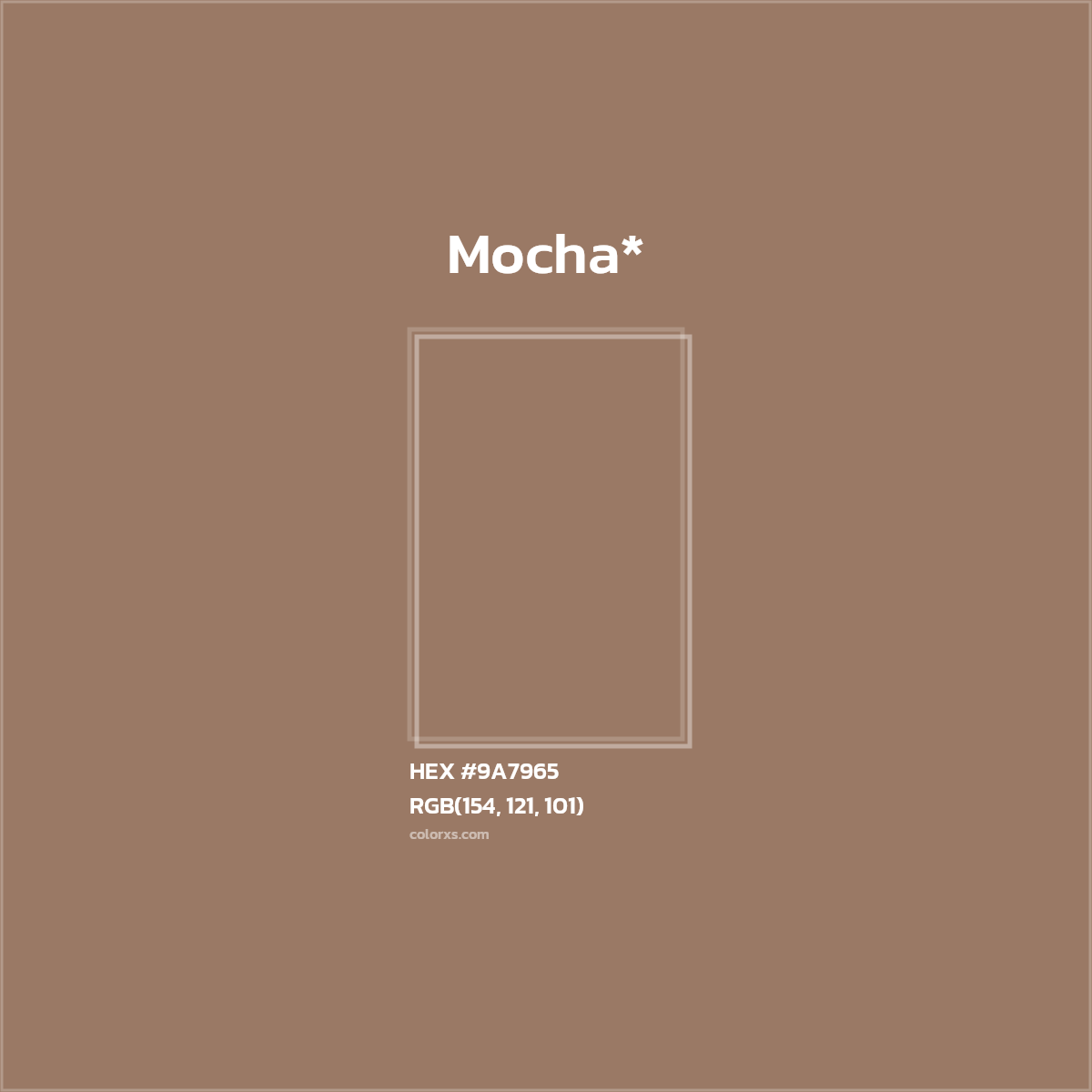 HEX #9A7965 Color Name, Color Code, Palettes, Similar Paints, Images