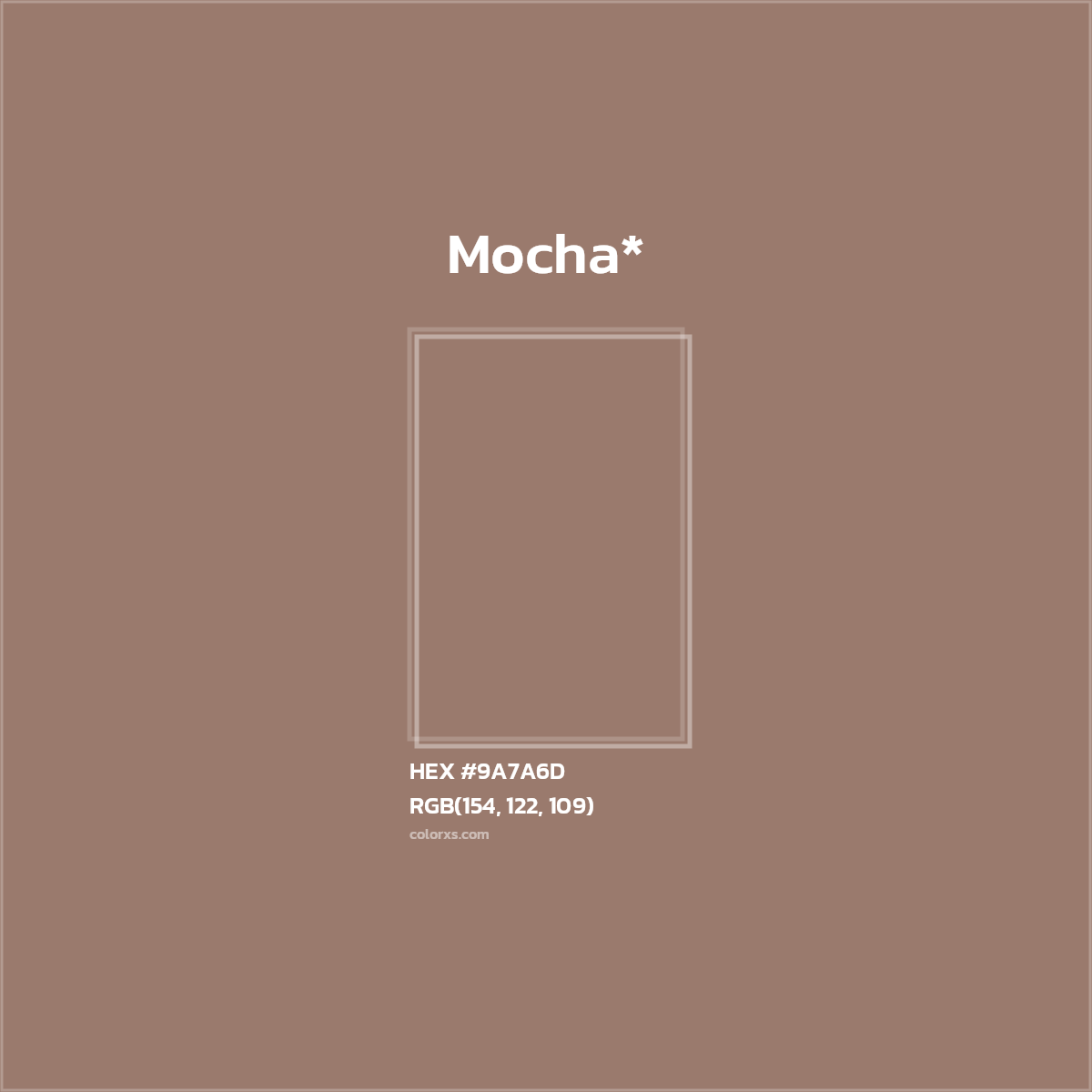 HEX #9A7A6D Color Name, Color Code, Palettes, Similar Paints, Images