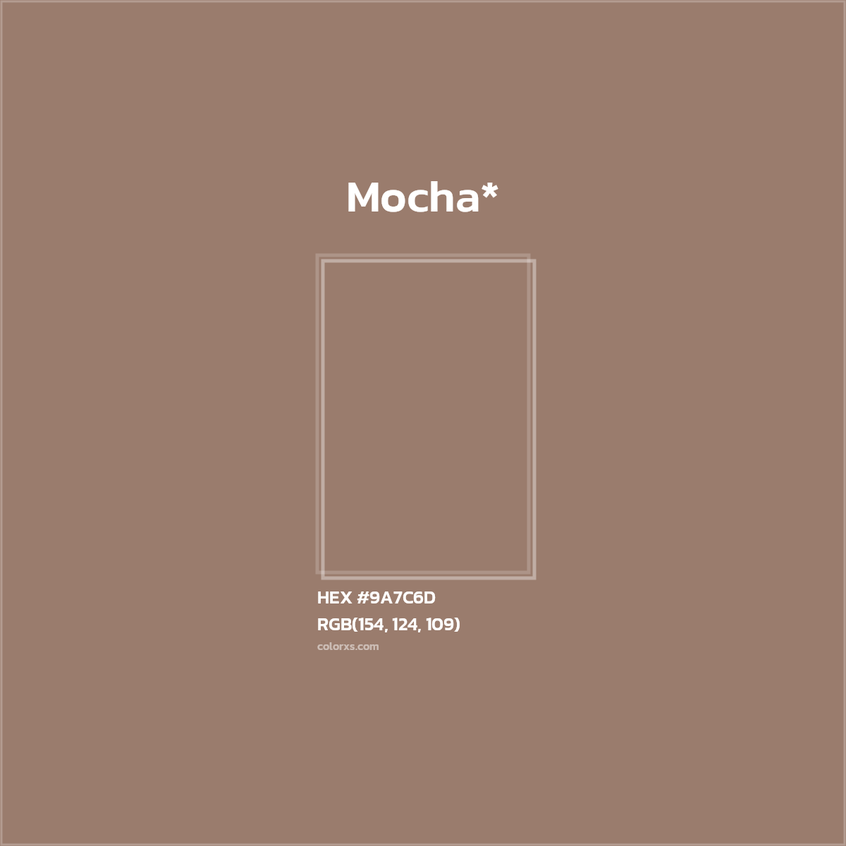 HEX #9A7C6D Color Name, Color Code, Palettes, Similar Paints, Images