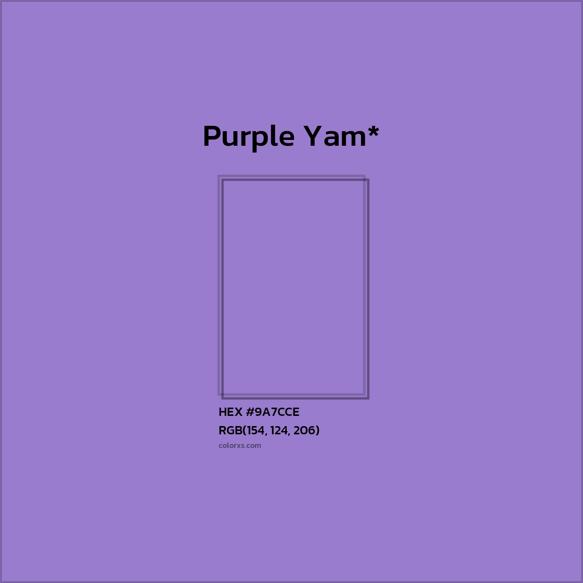 HEX #9A7CCE Color Name, Color Code, Palettes, Similar Paints, Images