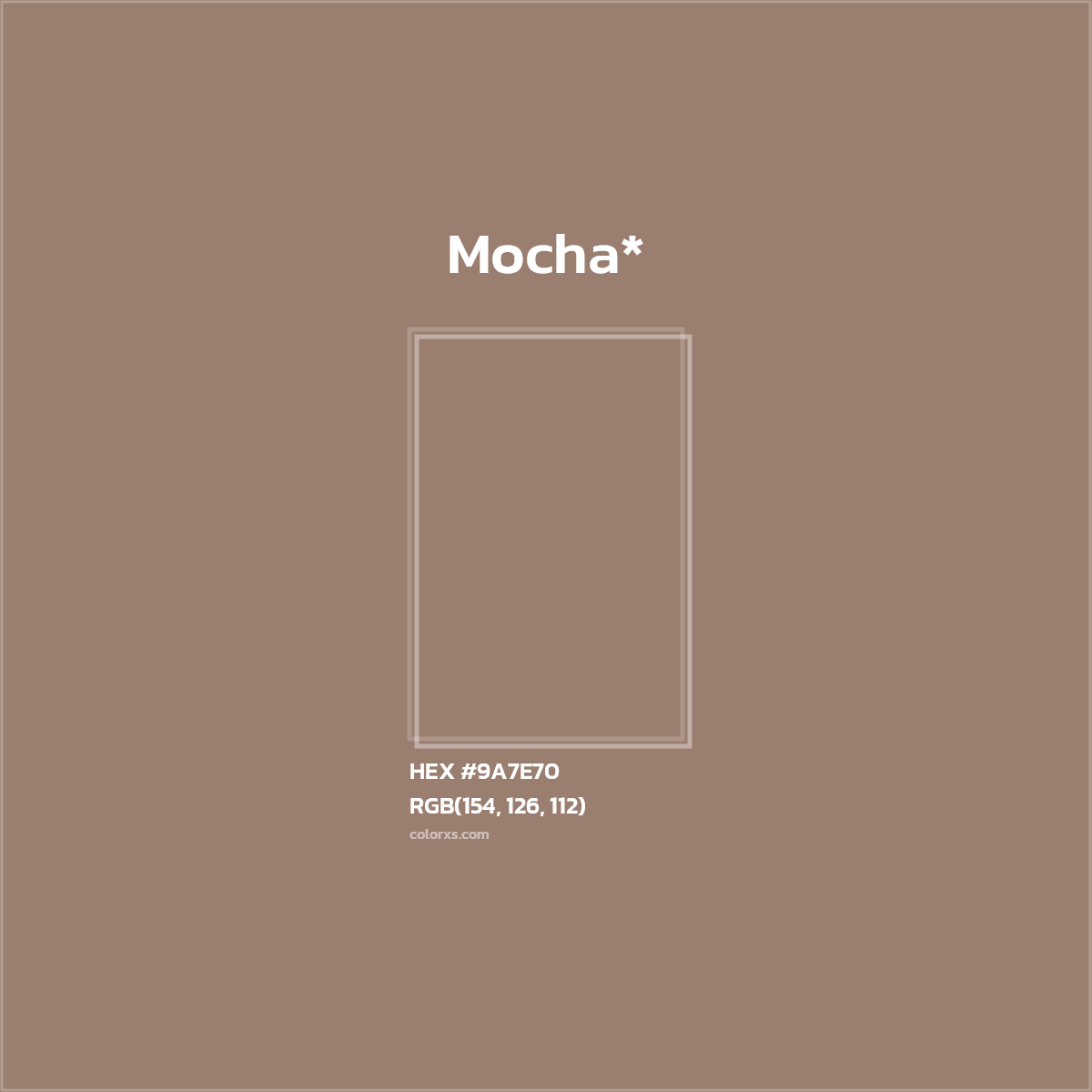 HEX #9A7E70 Color Name, Color Code, Palettes, Similar Paints, Images