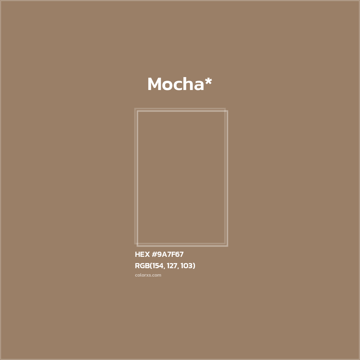 HEX #9A7F67 Color Name, Color Code, Palettes, Similar Paints, Images