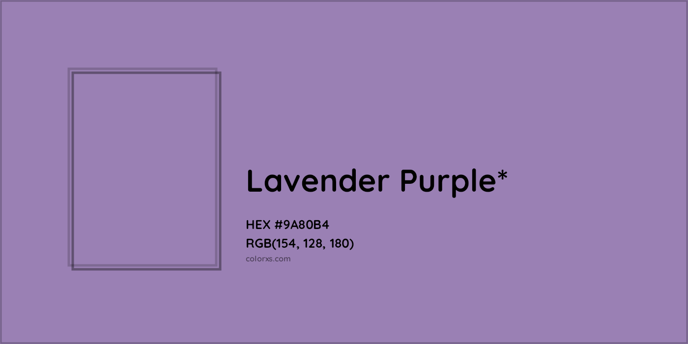 HEX #9A80B4 Color Name, Color Code, Palettes, Similar Paints, Images