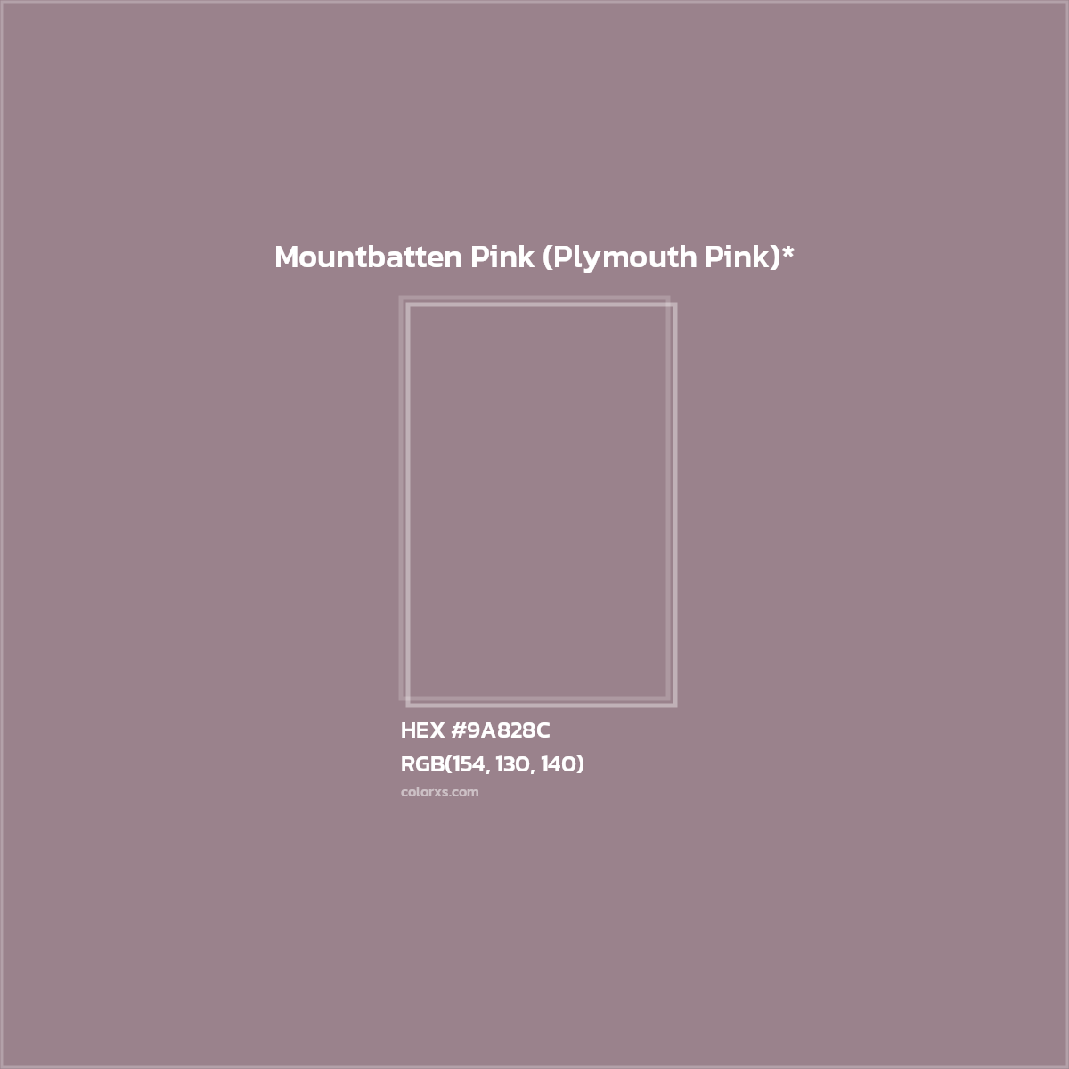 HEX #9A828C Color Name, Color Code, Palettes, Similar Paints, Images