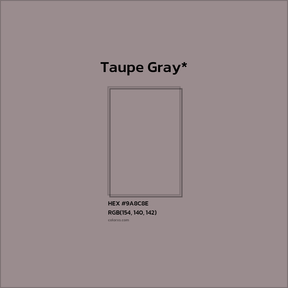 HEX #9A8C8E Color Name, Color Code, Palettes, Similar Paints, Images