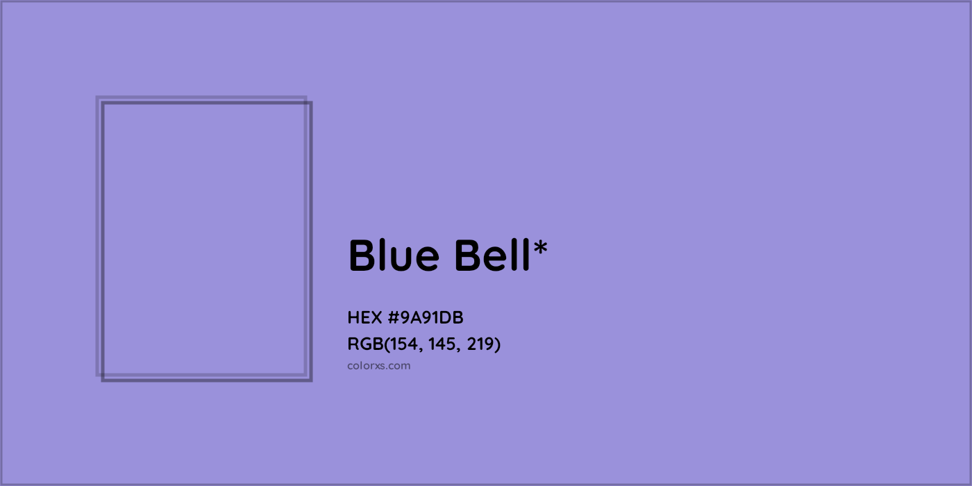 HEX #9A91DB Color Name, Color Code, Palettes, Similar Paints, Images