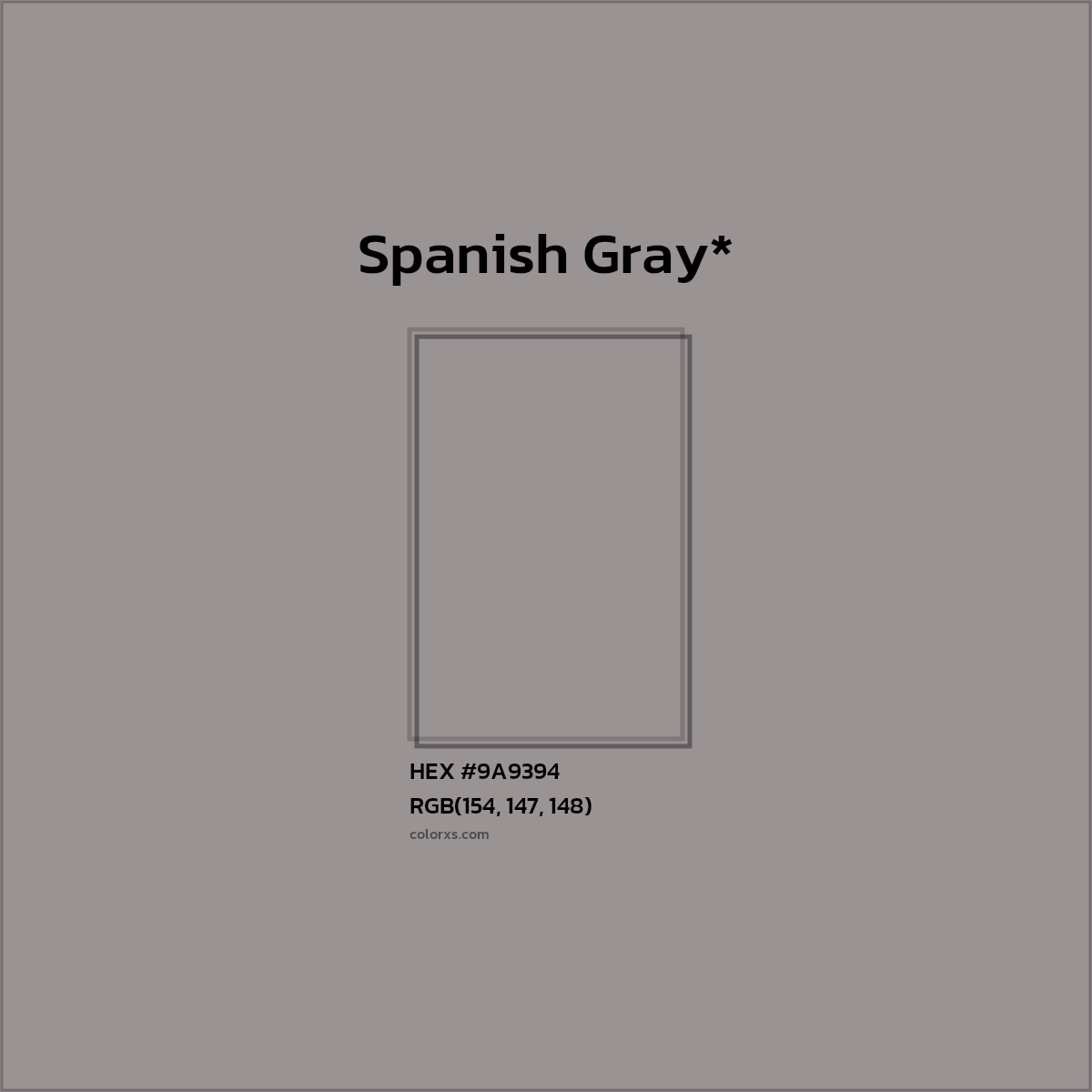 HEX #9A9394 Color Name, Color Code, Palettes, Similar Paints, Images