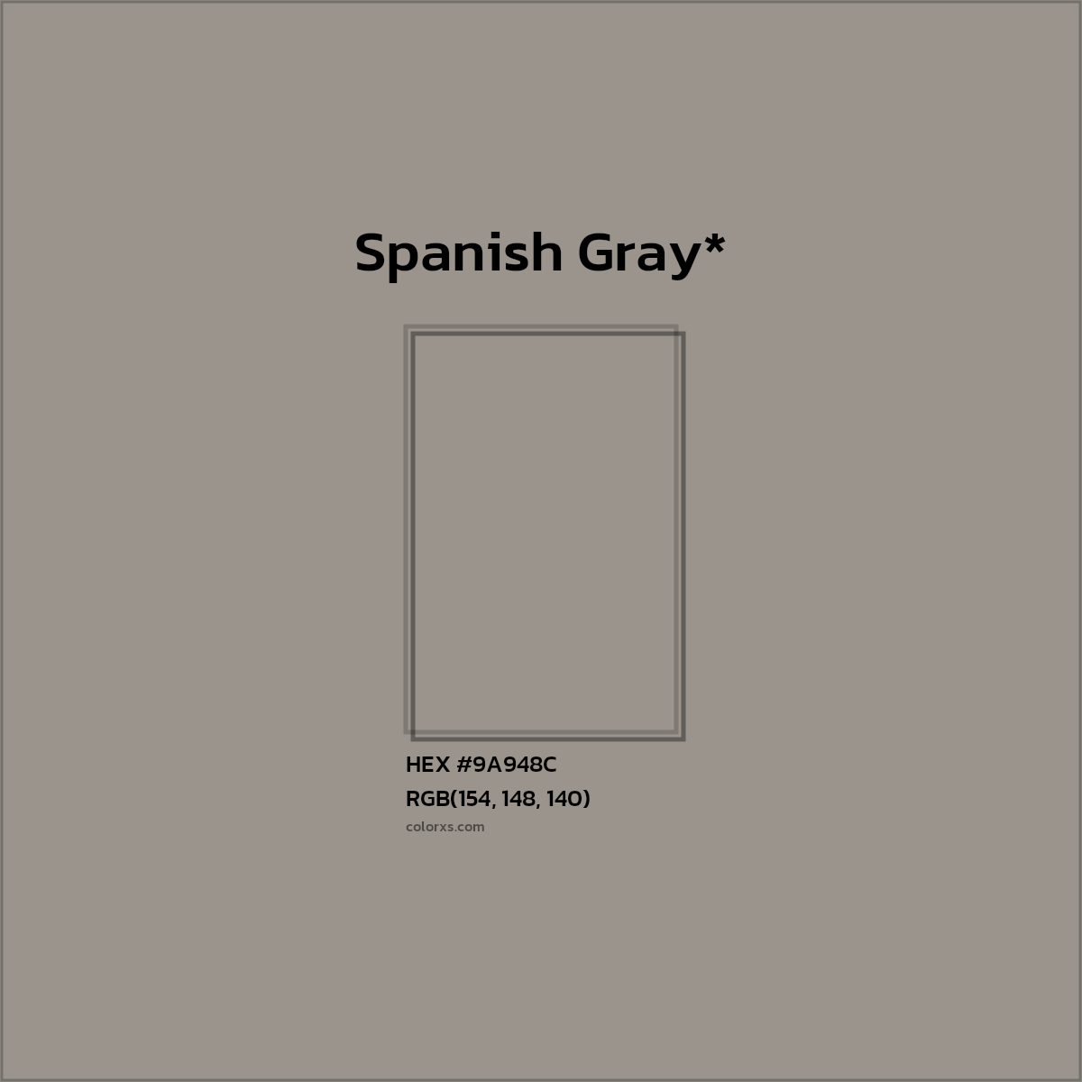 HEX #9A948C Color Name, Color Code, Palettes, Similar Paints, Images