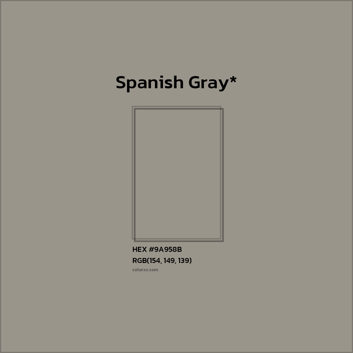 HEX #9A958B Color Name, Color Code, Palettes, Similar Paints, Images