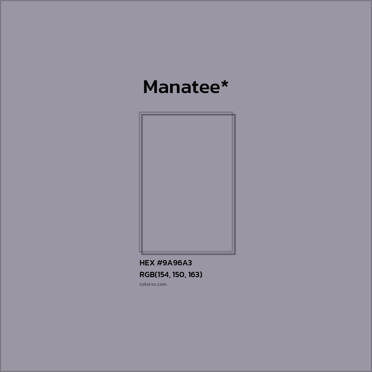 HEX #9A96A3 Color Name, Color Code, Palettes, Similar Paints, Images