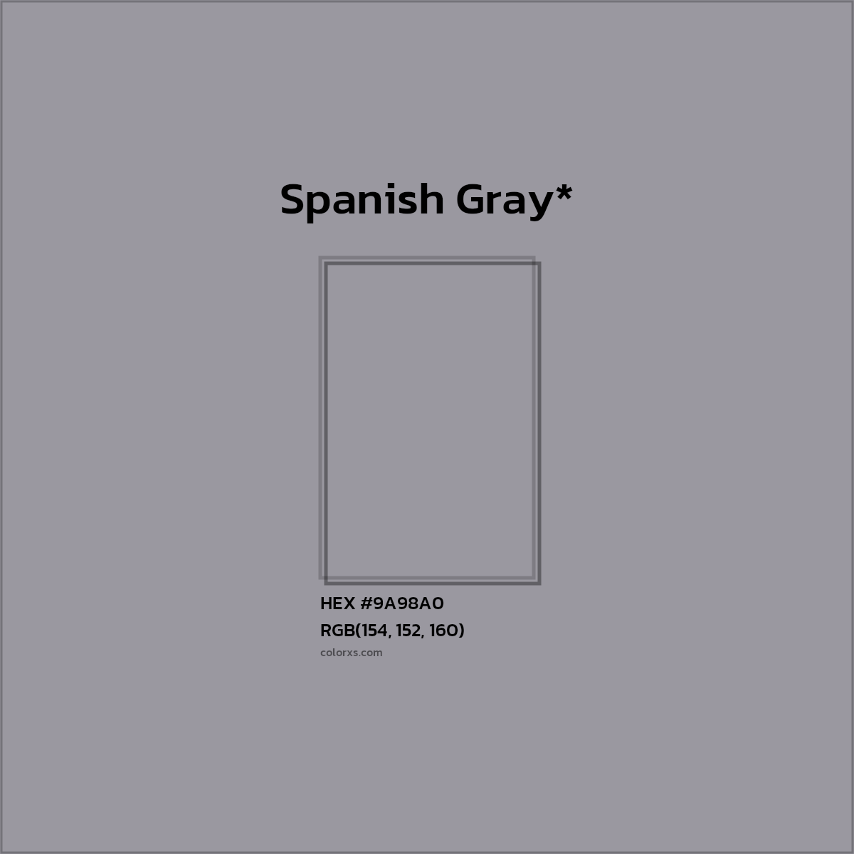 HEX #9A98A0 Color Name, Color Code, Palettes, Similar Paints, Images