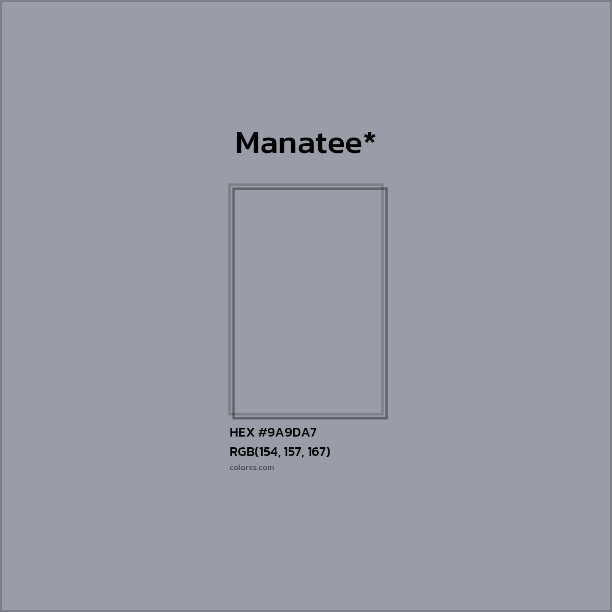 HEX #9A9DA7 Color Name, Color Code, Palettes, Similar Paints, Images