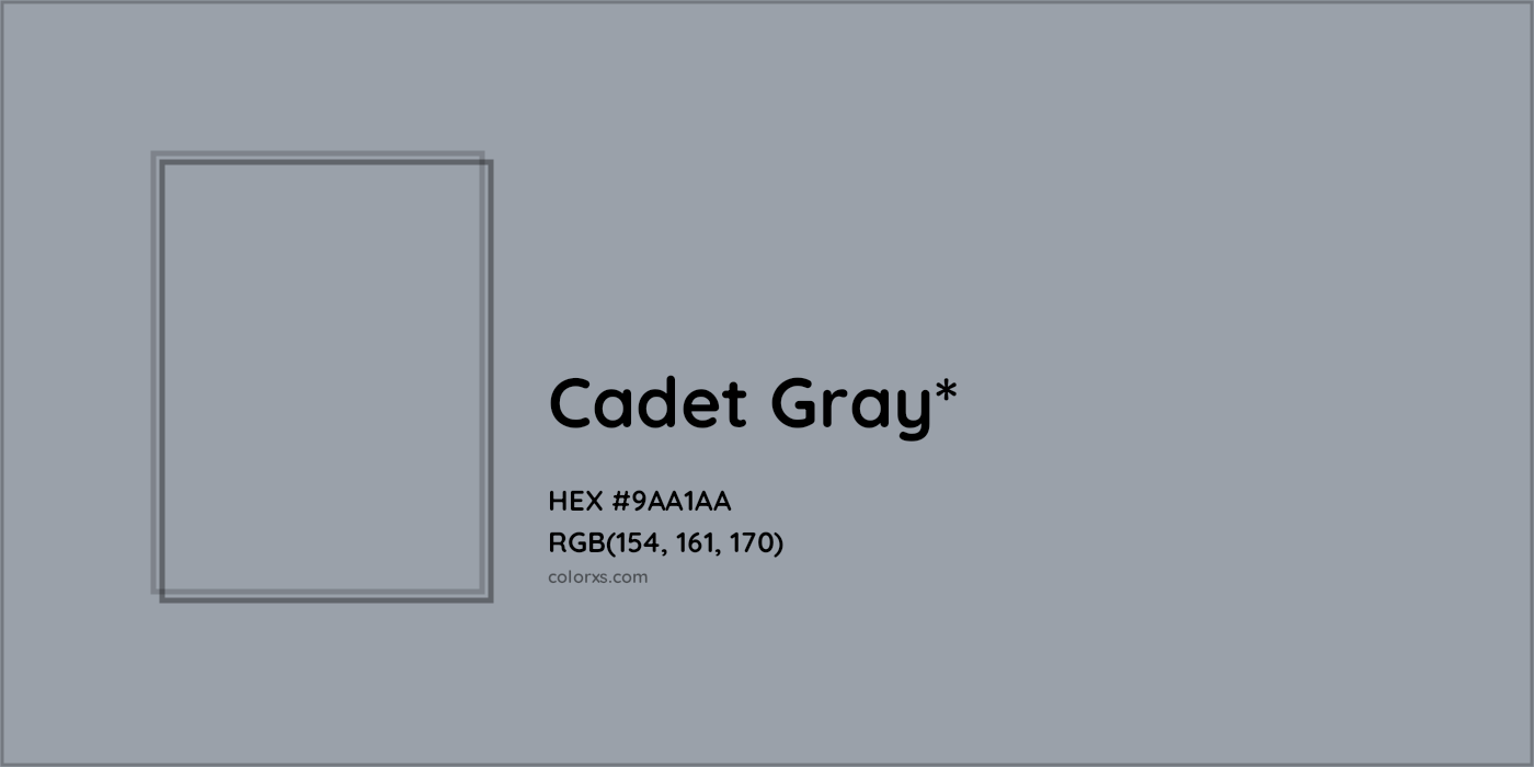 HEX #9AA1AA Color Name, Color Code, Palettes, Similar Paints, Images