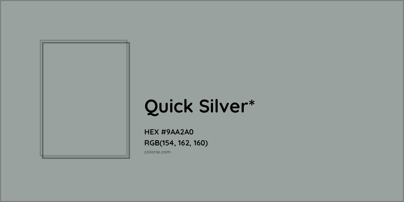 HEX #9AA2A0 Color Name, Color Code, Palettes, Similar Paints, Images