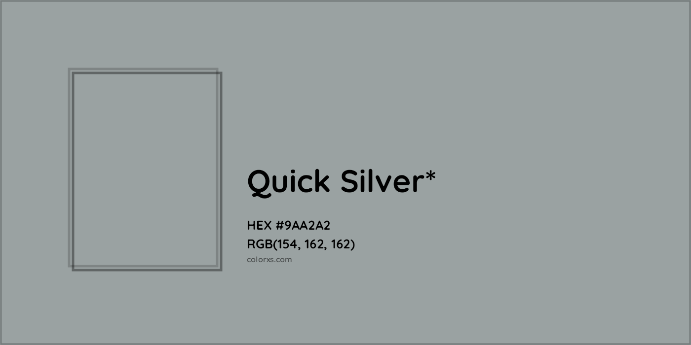 HEX #9AA2A2 Color Name, Color Code, Palettes, Similar Paints, Images