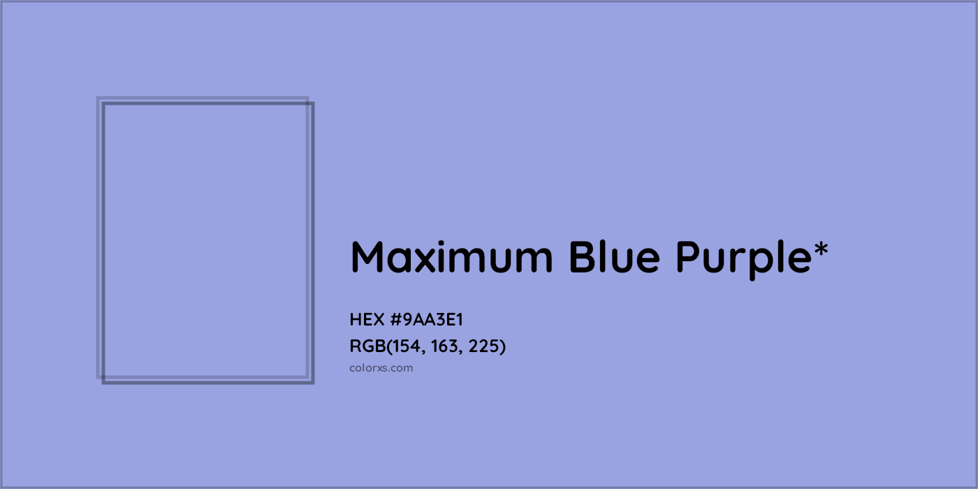 HEX #9AA3E1 Color Name, Color Code, Palettes, Similar Paints, Images