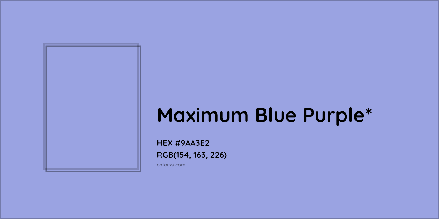 HEX #9AA3E2 Color Name, Color Code, Palettes, Similar Paints, Images