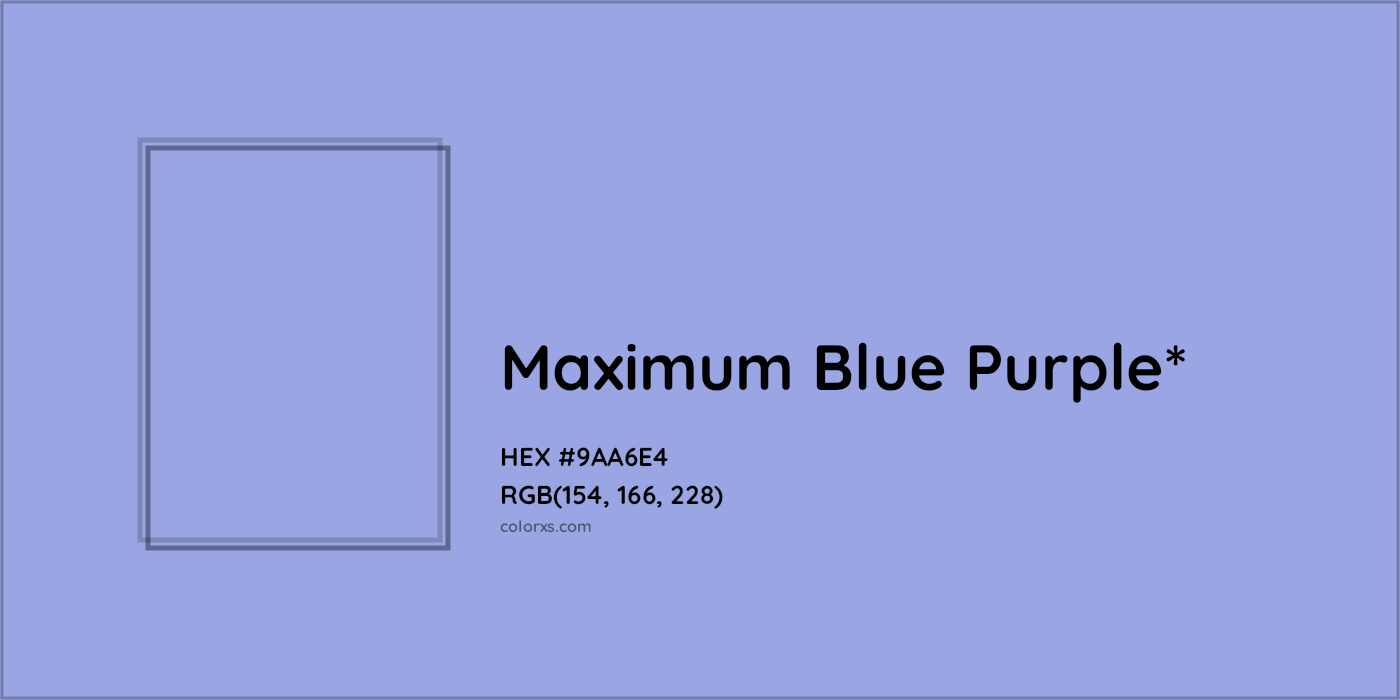 HEX #9AA6E4 Color Name, Color Code, Palettes, Similar Paints, Images
