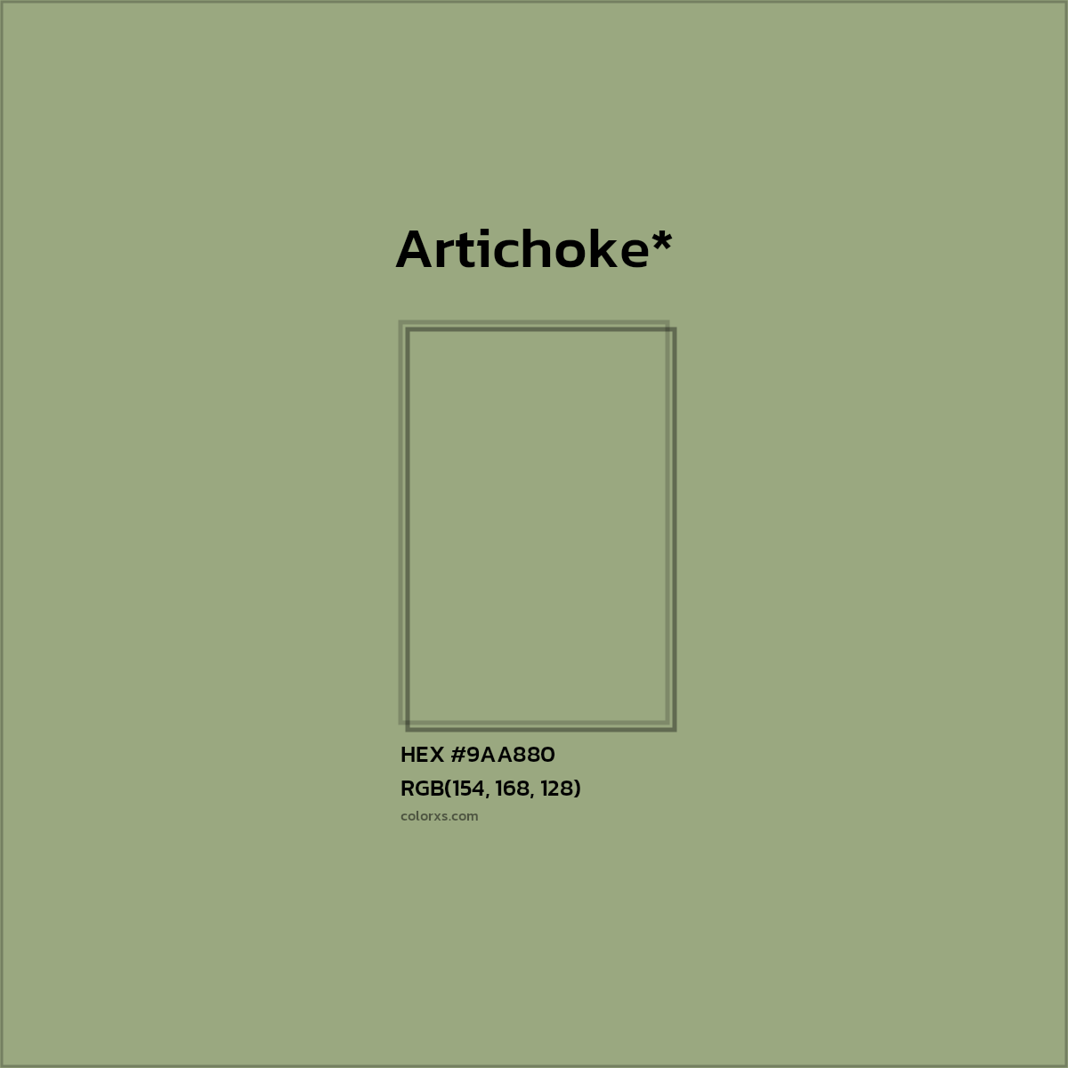 HEX #9AA880 Color Name, Color Code, Palettes, Similar Paints, Images
