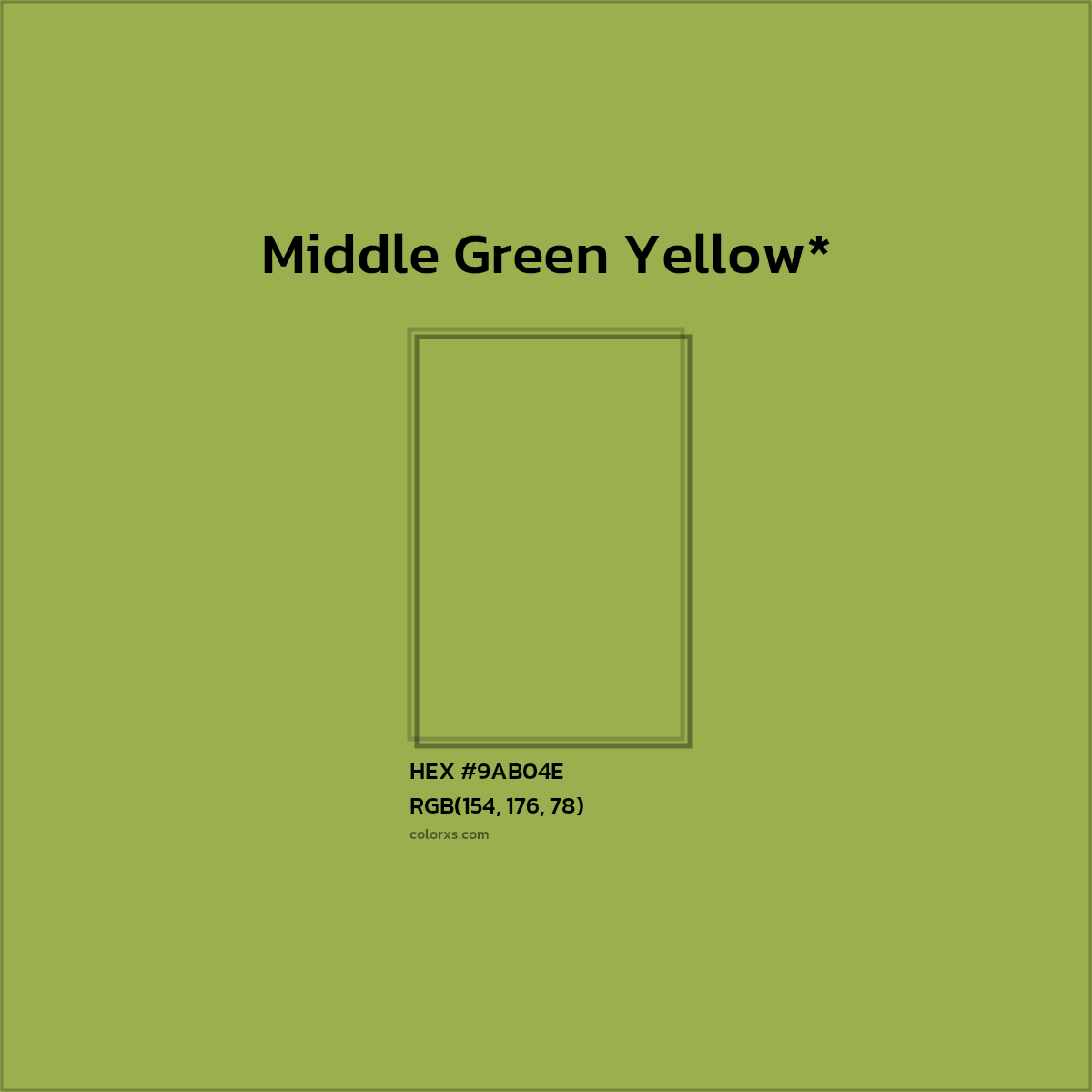 HEX #9AB04E Color Name, Color Code, Palettes, Similar Paints, Images