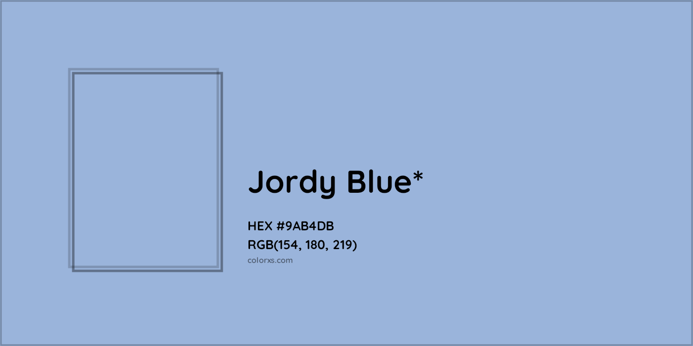 HEX #9AB4DB Color Name, Color Code, Palettes, Similar Paints, Images
