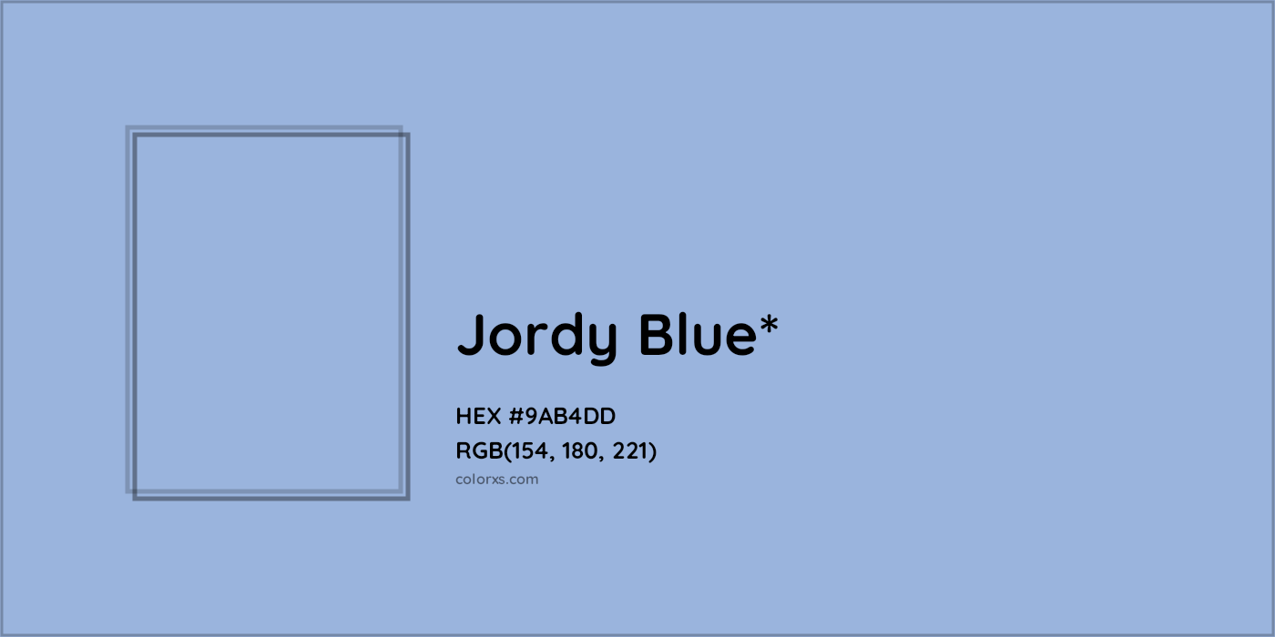 HEX #9AB4DD Color Name, Color Code, Palettes, Similar Paints, Images