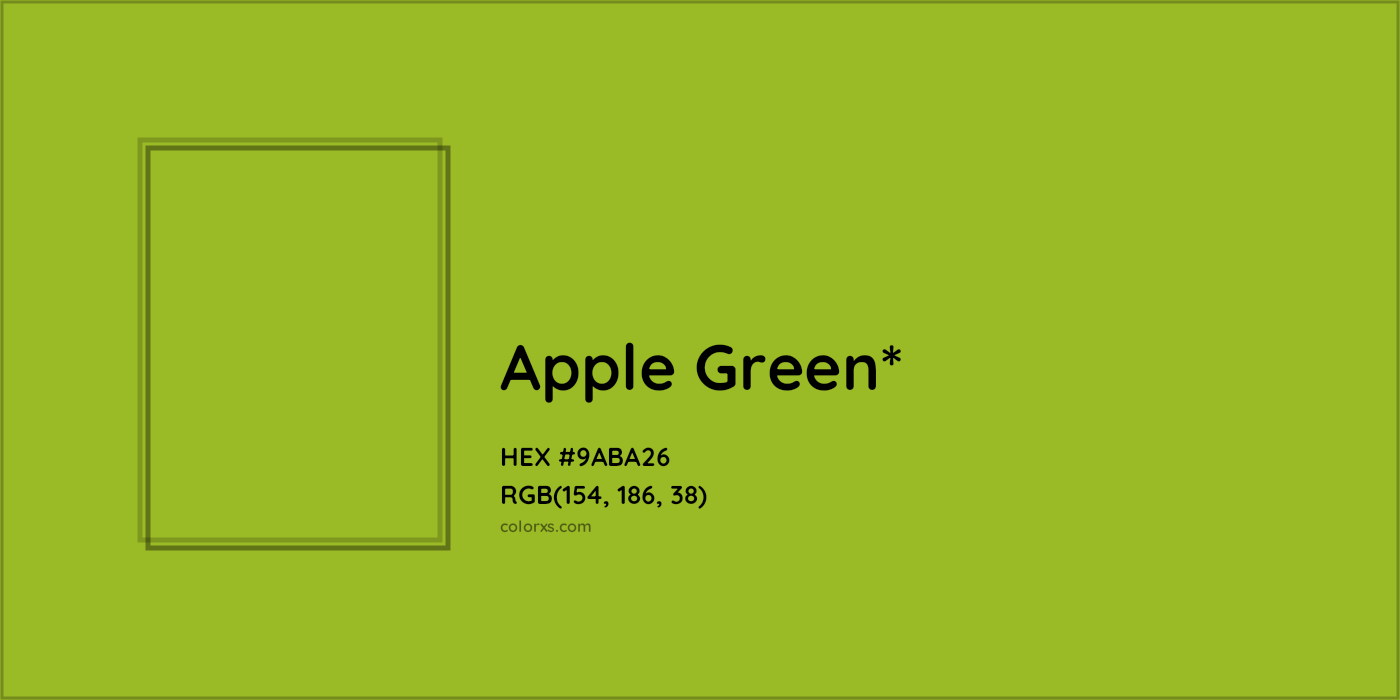 HEX #9ABA26 Color Name, Color Code, Palettes, Similar Paints, Images