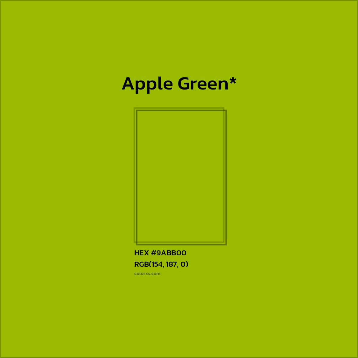 HEX #9ABB00 Color Name, Color Code, Palettes, Similar Paints, Images