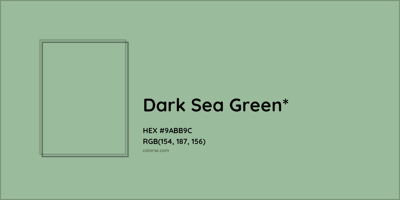 HEX #9ABB9C Color Name, Color Code, Palettes, Similar Paints, Images