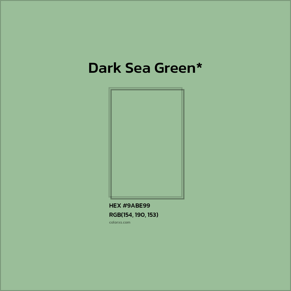 HEX #9ABE99 Color Name, Color Code, Palettes, Similar Paints, Images