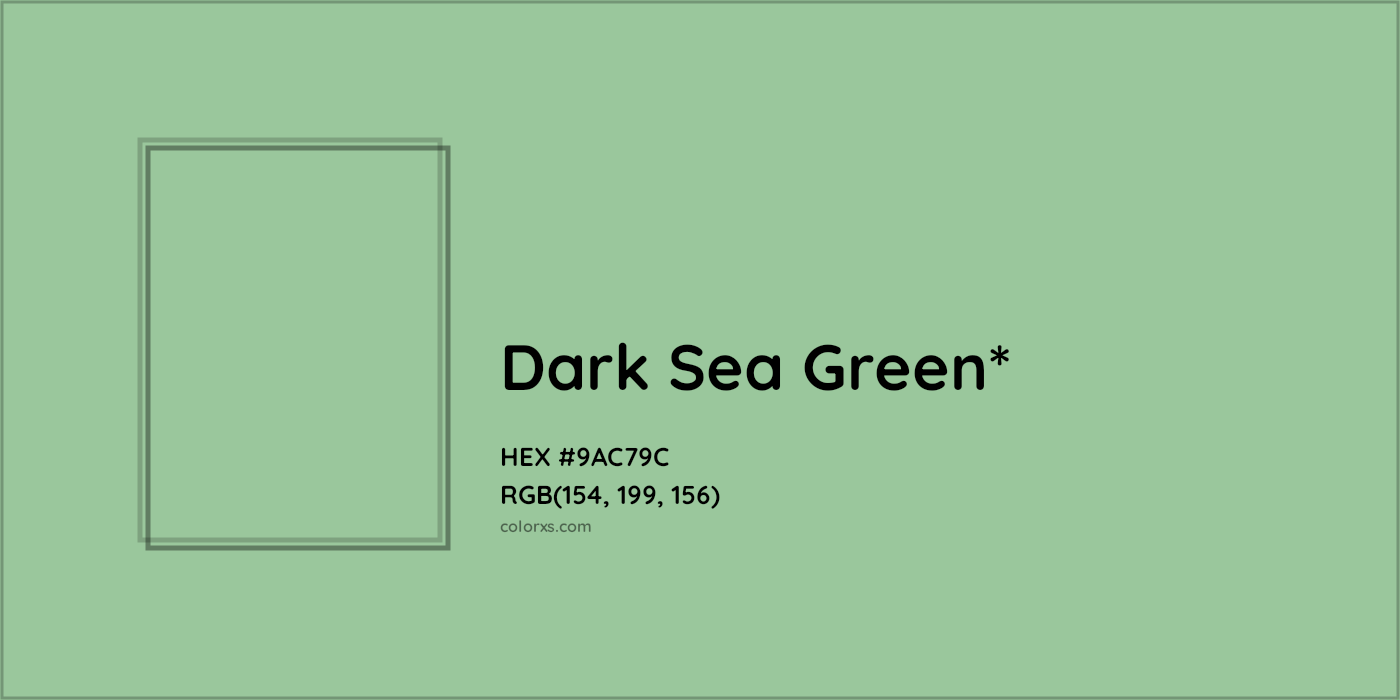 HEX #9AC79C Color Name, Color Code, Palettes, Similar Paints, Images