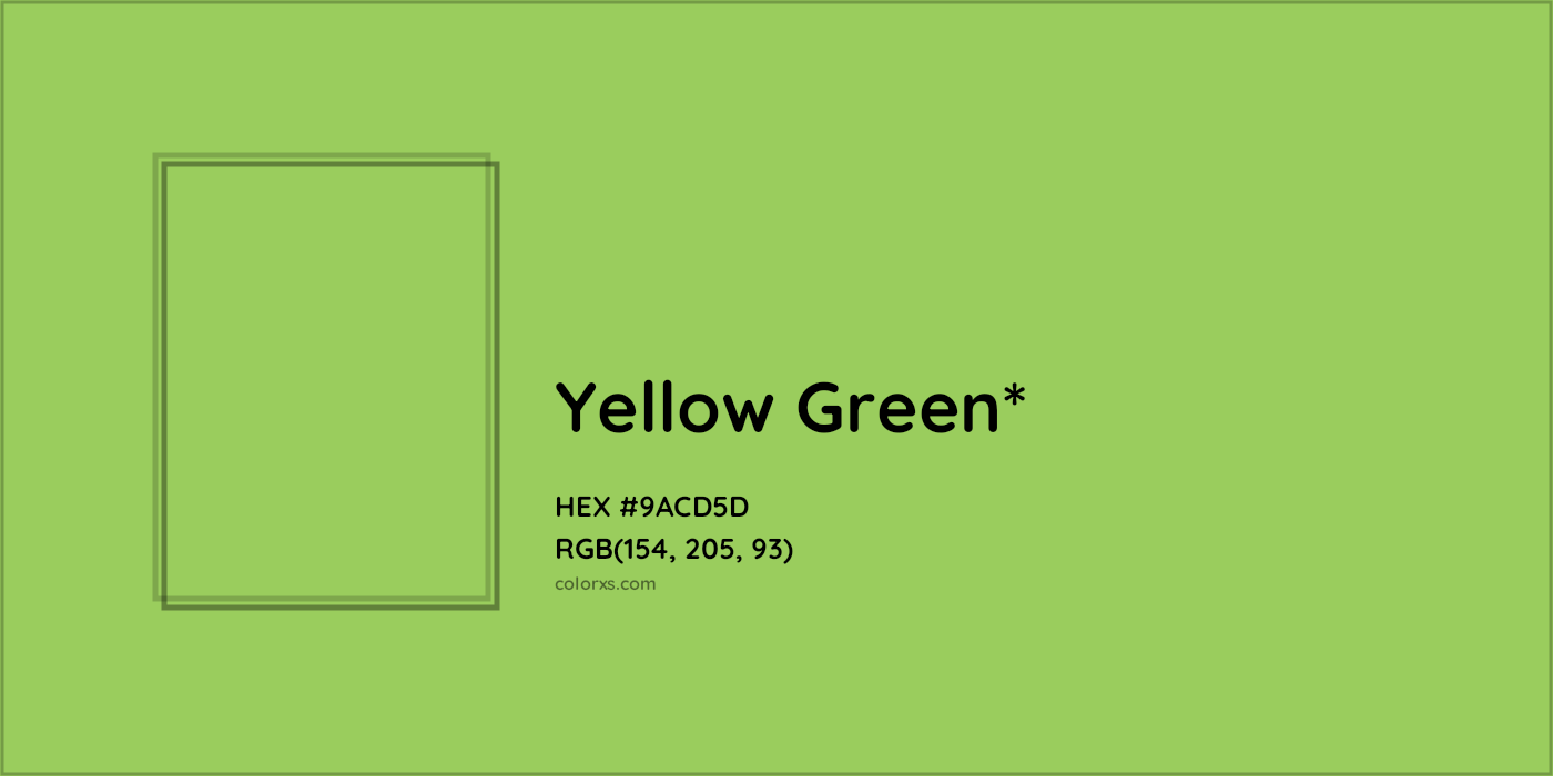 HEX #9ACD5D Color Name, Color Code, Palettes, Similar Paints, Images