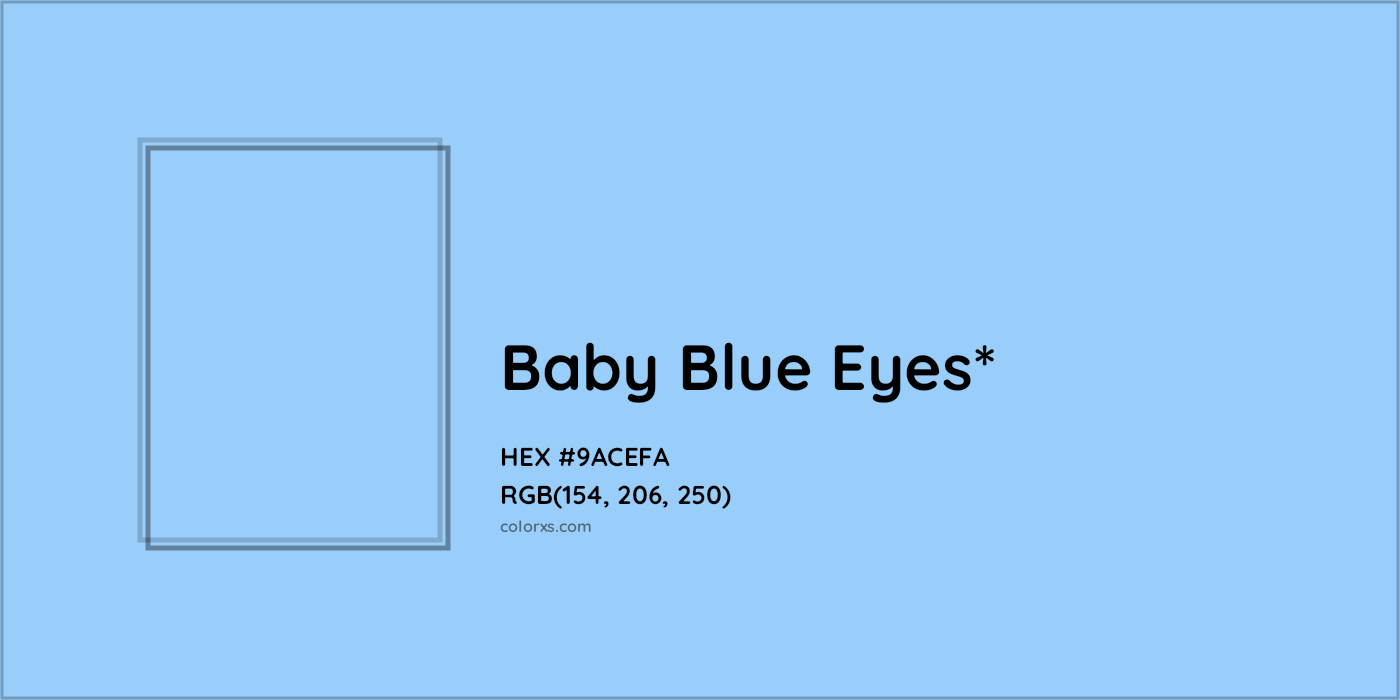 HEX #9ACEFA Color Name, Color Code, Palettes, Similar Paints, Images