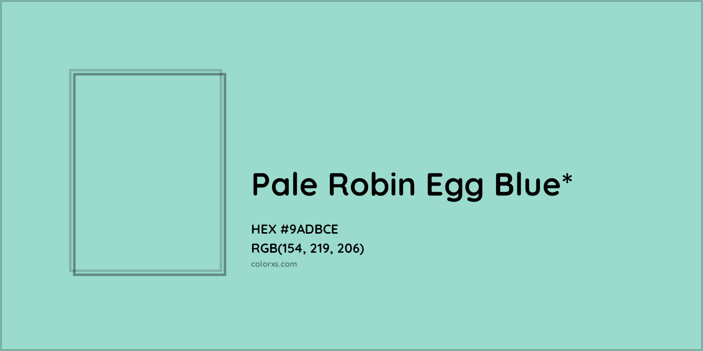 HEX #9ADBCE Color Name, Color Code, Palettes, Similar Paints, Images