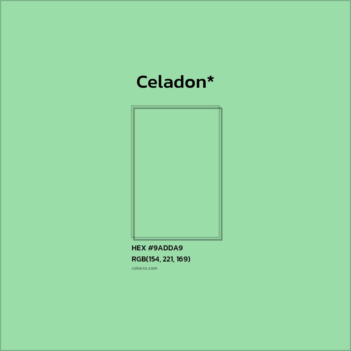 HEX #9ADDA9 Color Name, Color Code, Palettes, Similar Paints, Images