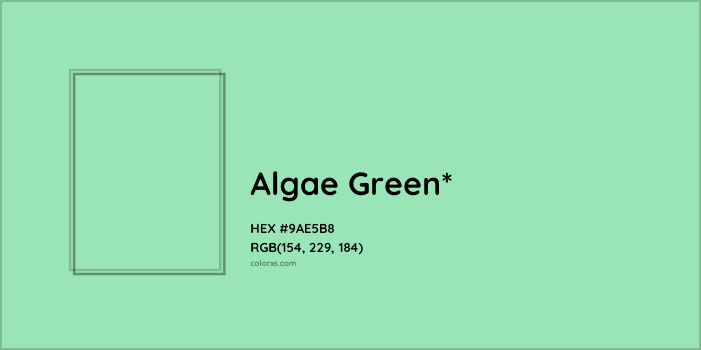 HEX #9AE5B8 Color Name, Color Code, Palettes, Similar Paints, Images
