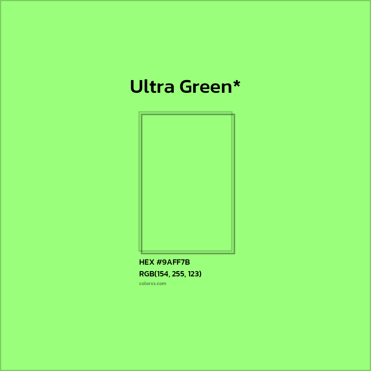 HEX #9AFF7B Color Name, Color Code, Palettes, Similar Paints, Images