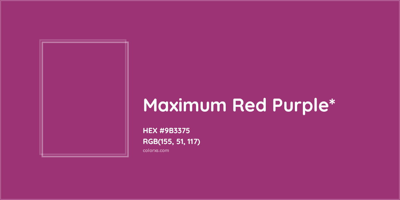 HEX #9B3375 Color Name, Color Code, Palettes, Similar Paints, Images