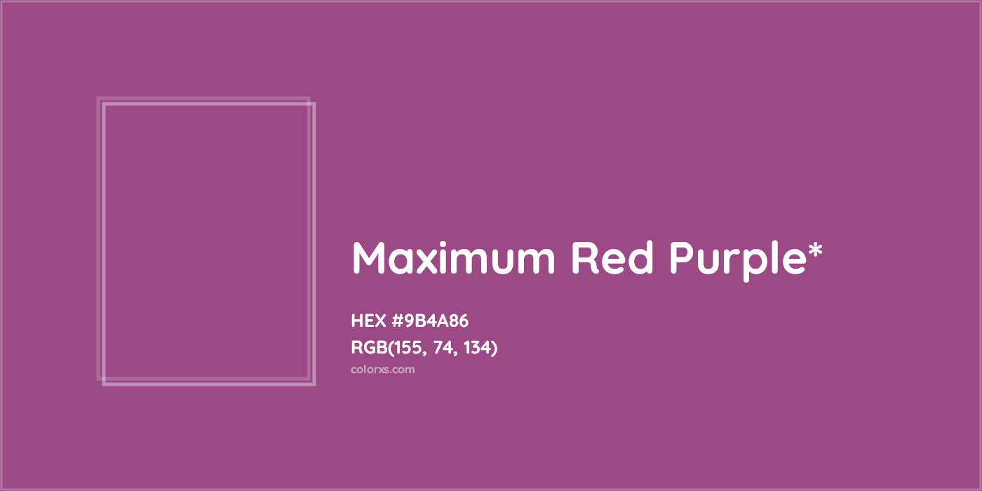 HEX #9B4A86 Color Name, Color Code, Palettes, Similar Paints, Images