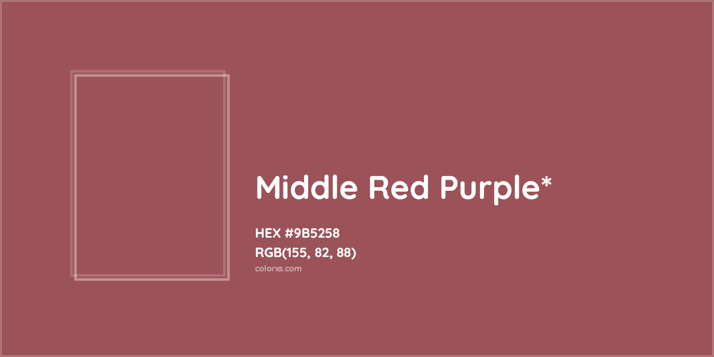 HEX #9B5258 Color Name, Color Code, Palettes, Similar Paints, Images
